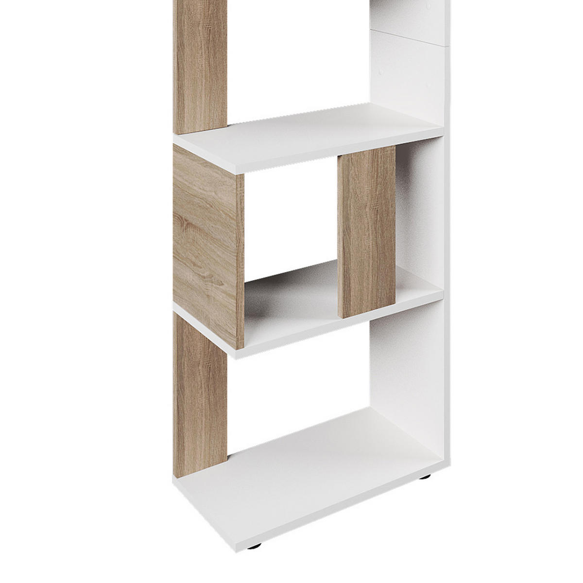 RAUMTEILER Sonoma/Weiß 45 x 162.6 cm - Weiß/Sonoma Eiche, Holzwerkstoff (45/162.6/23.6cm) - Vicco