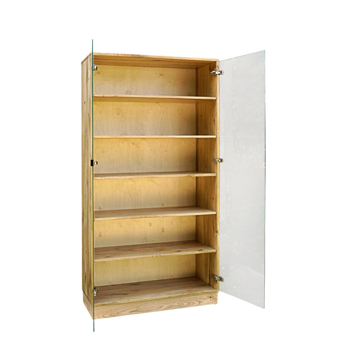 BÜCHERSCHRANK mit Einlegeböden für das Wohnzimmer ANDORA - Eichefarben, Holz (100/200/40cm) - Rawood Furniture