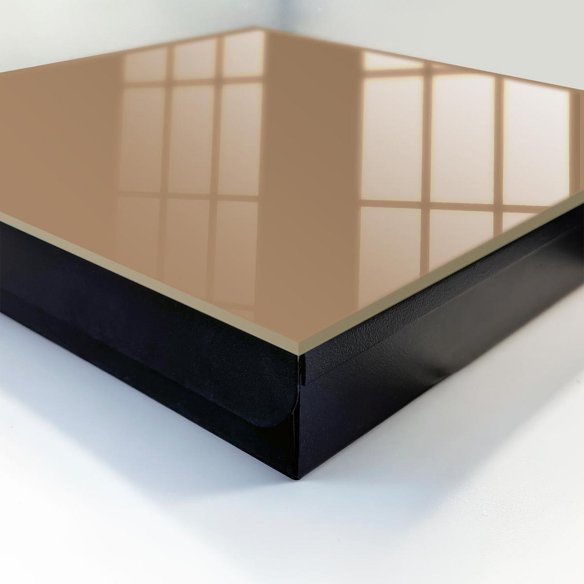 SCHLÜSSELBOX Schwarz 30x30 cm- Türöffnung nach rechts - Dunkelorange - Orange, Metall (30/30/5cm) - TULUP