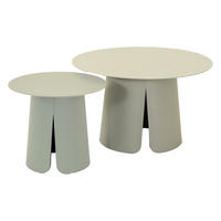 BEISTELLTISCH Oslo - Creme - 45/45/39 cm - Creme, Metall (45/45/39cm) - Lesli Living