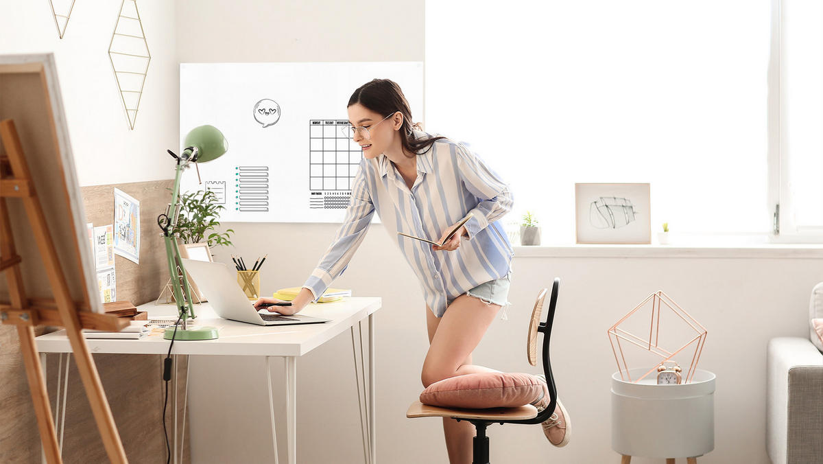 MAGNETPLATTE rahmenloses SLIMboard - Magnetisches trocken abwischbares Whiteboard 90x60 cm - Weiß, Holz (90/60/0.3cm) - ALLboards