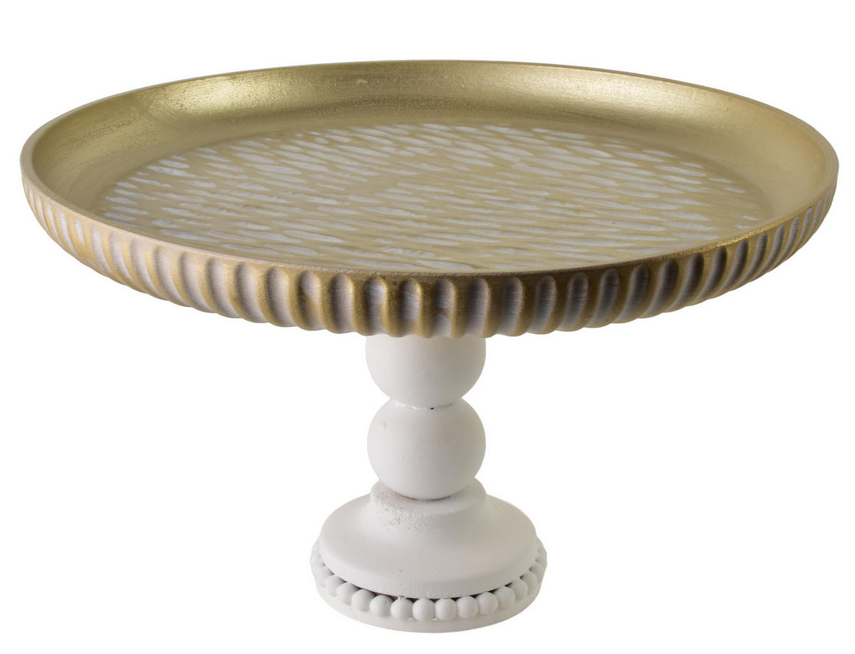 DEKOSCHALE Daz Natur 35/35/21 cm Holz - Goldfarben, Holz (35/21cm) - Mondex