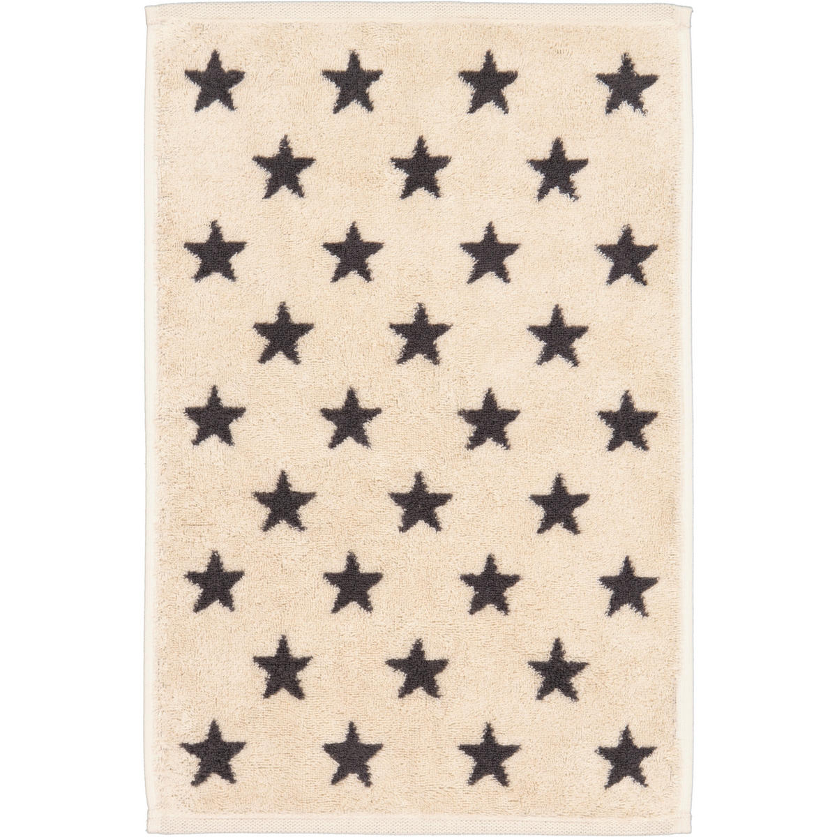 GÄSTETUCH NEW STARS STERNE KLEIN 6261 BEIGE/BASALT - 37 - Grau, Textil (30/50cm) - Cawoe