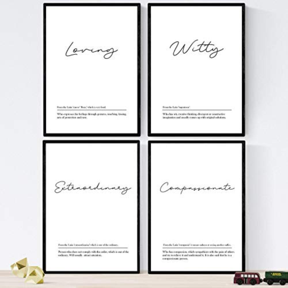Nacnic Poster Schwarz 29.7x3 cm