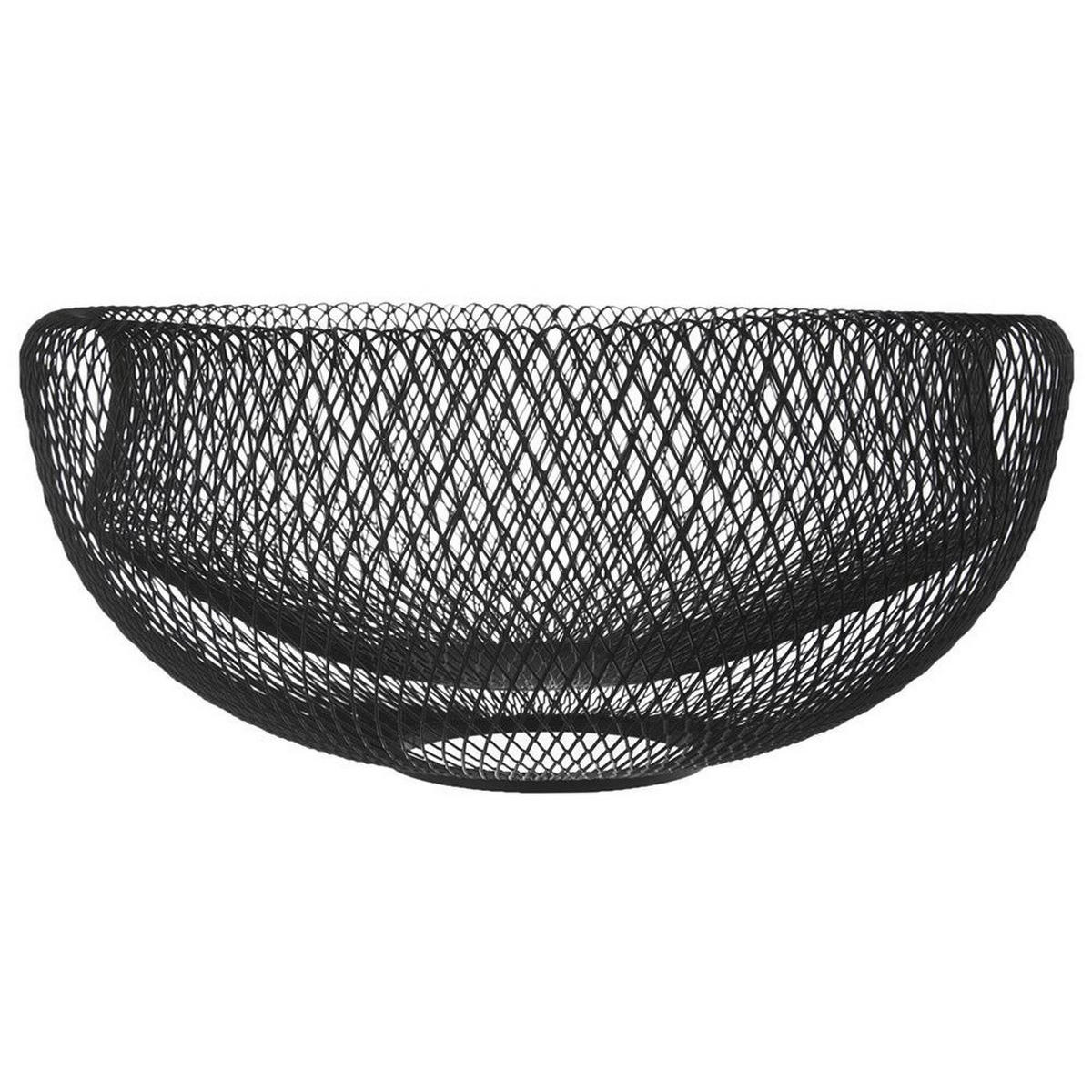 OBSTKORB Radka aus Metall Schwarzer - Schwarz, Metall (14cm) - Orion 