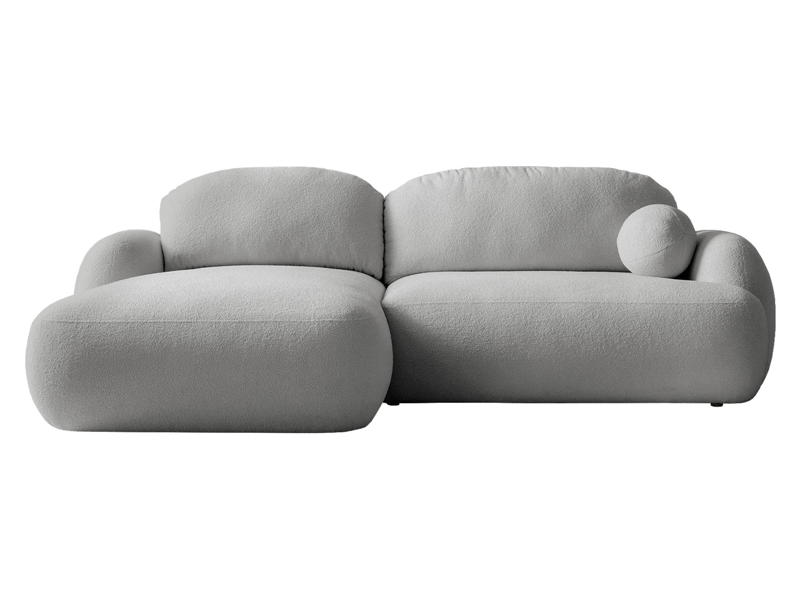 ECKSOFA Mayo, Seite: Links - Hellgrau/Schwarz, Holz/Kunststoff (275/175cm) - MIRJAN24