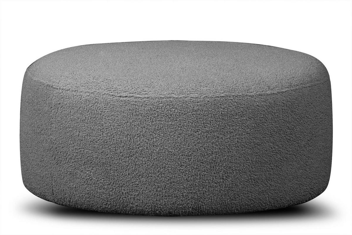 SITZHOCKER RAGGI mit 360° Drehfunktion, dunkelgrau - Dunkelgrau, Textil (80/36/80cm) - KONSIMO®