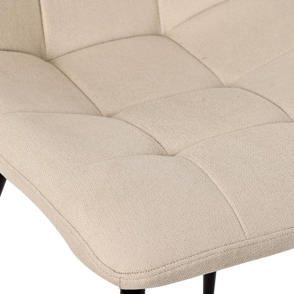STUHL-SET 4 Stück Stoff-YZ6 - Beige, Textil (48/89/61cm) - HOMAVO