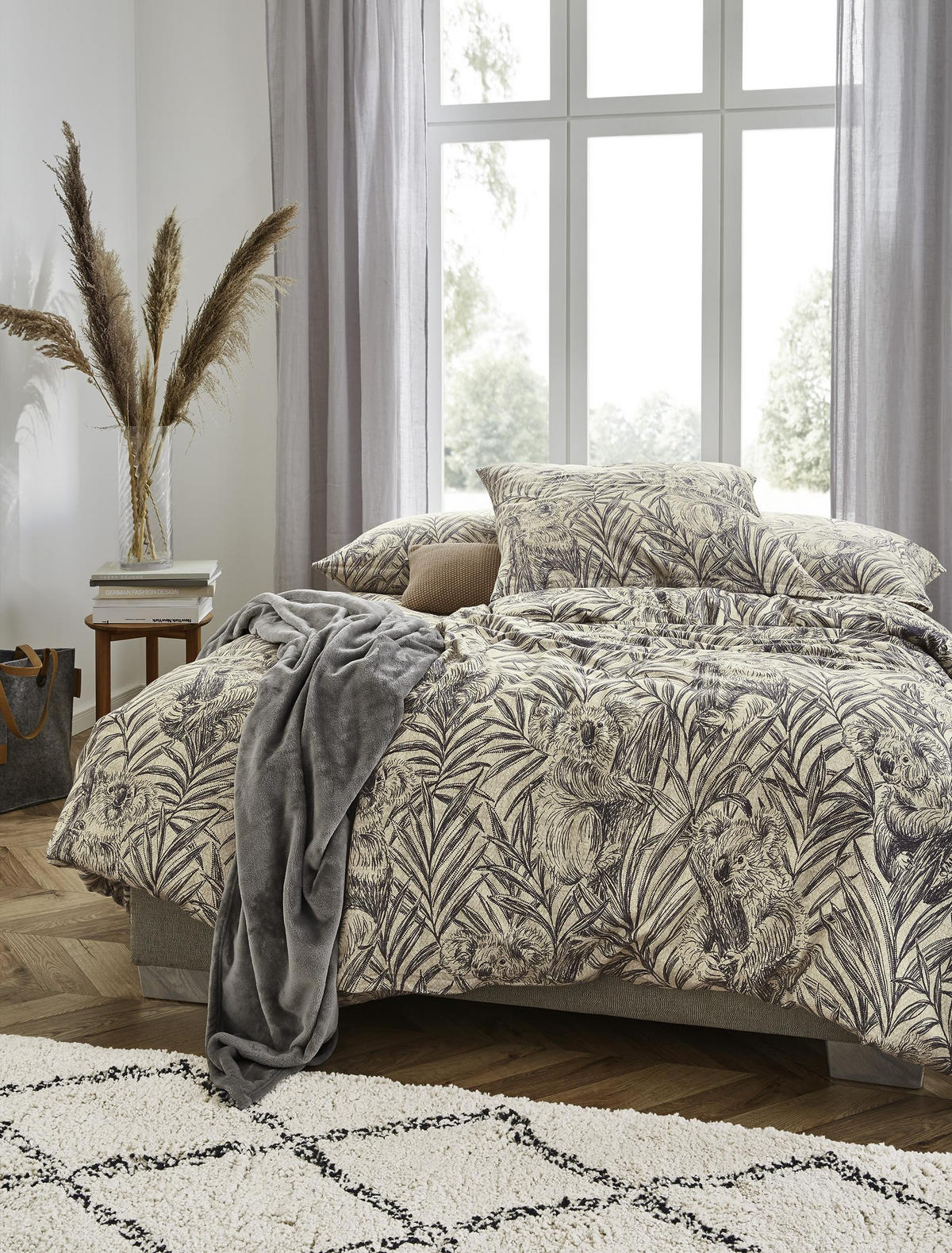 BETTWÄSCHE ALPAKA 8467 - Silberfarben, Textil (155/220cm) - Irisette