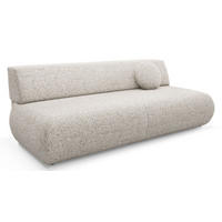 SITZSOFA Beige PENTI Schlaffunktion PUENTE Stoff - Beige, Textil (214/74/100cm) - Sepro Meble