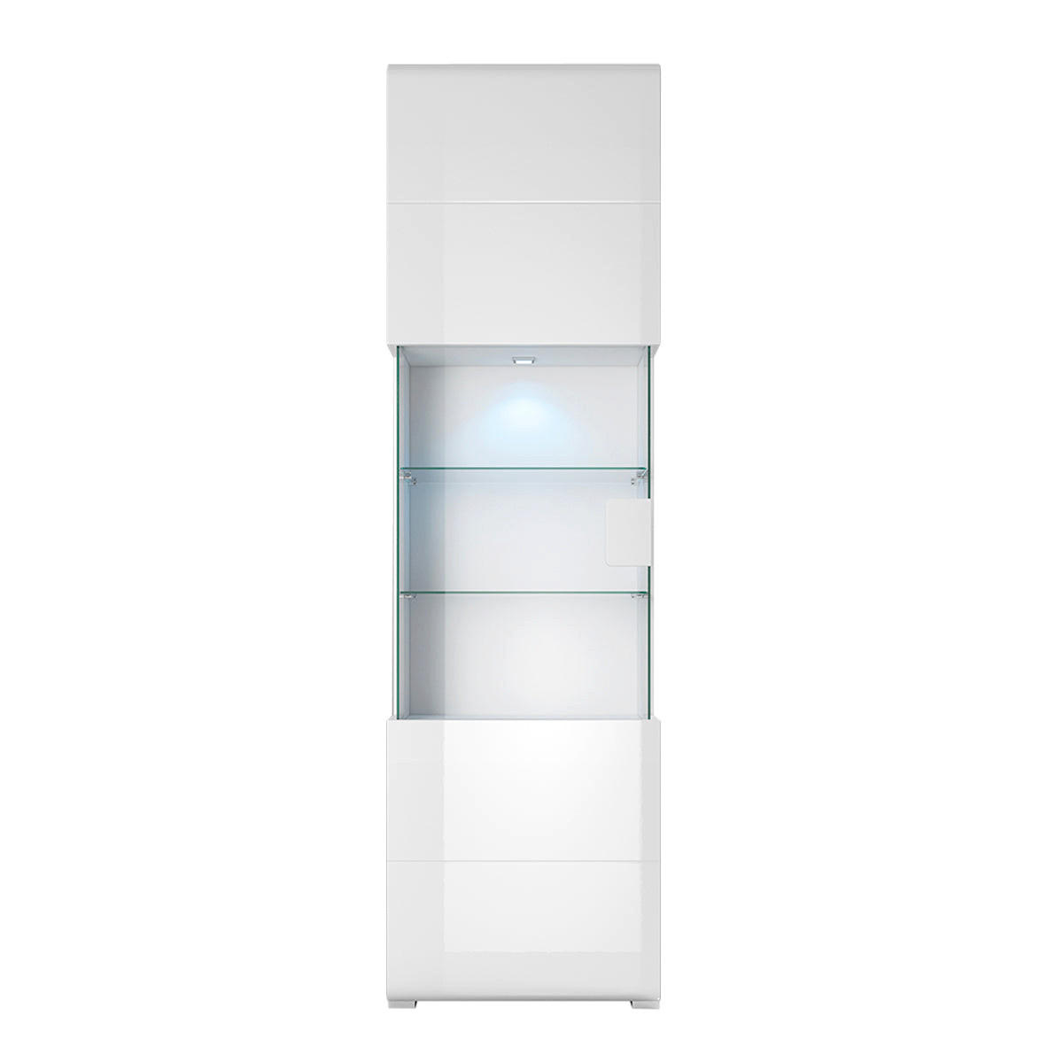VITRINE Jules Weiß - Weiß, Holzwerkstoff (61/204/39cm) - Petits-meubles