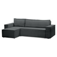 ECKSOFA Agi Anthrazit 60 cm - Anthrazit, Textil (244/60cm)