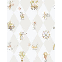 TAPETE Zirkus 53 cm x 10.05 m - Beige, Papier (53/0.1cm) - Sanders & Sanders