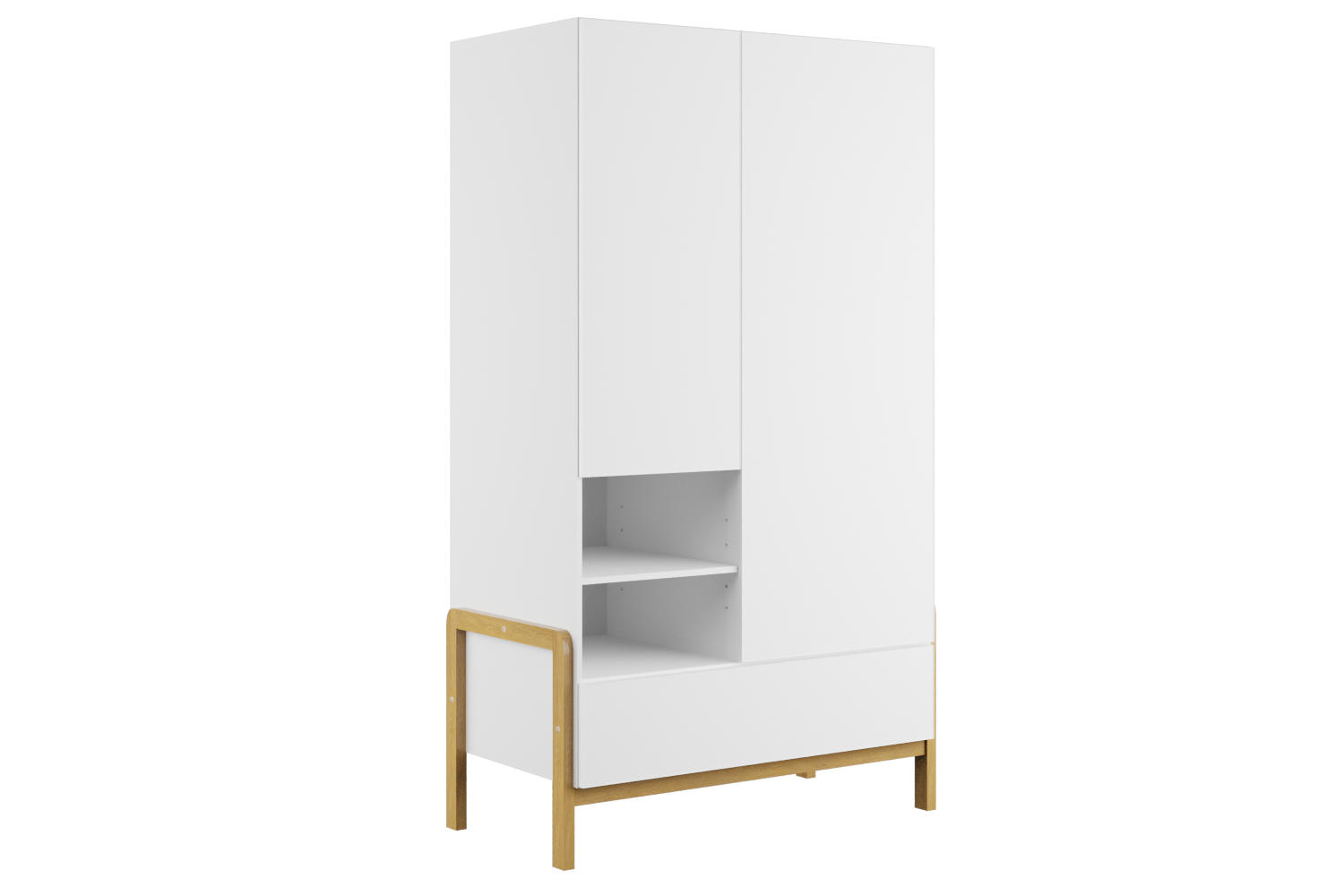 KINDERKLEIDERSCHRANK Victor 180/55/100 - Weiß, Holzwerkstoff (180/55/100cm) - Kocot Kids