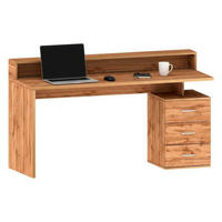SCHREIBTISCH Eiche 90/160/60 cm - Braun, Holzwerkstoff (90/160/60cm) - DMORA