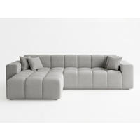 ECKSOFA Loopo Grau Links - Grau, Holz/Textil (265/180cm) - Graingold