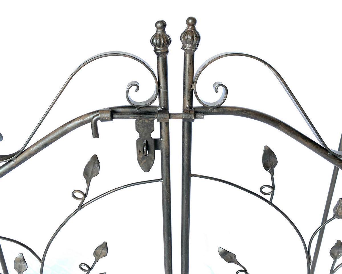 ROSENBOGEN mit Tür Metall Braun 18604 - Braun, Metall (145/250/30cm) - DanDiBo