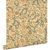 TAPETE Blumenmuster 50 x 900 cm - Gelb, Papier (50/900cm) - ESTAhome