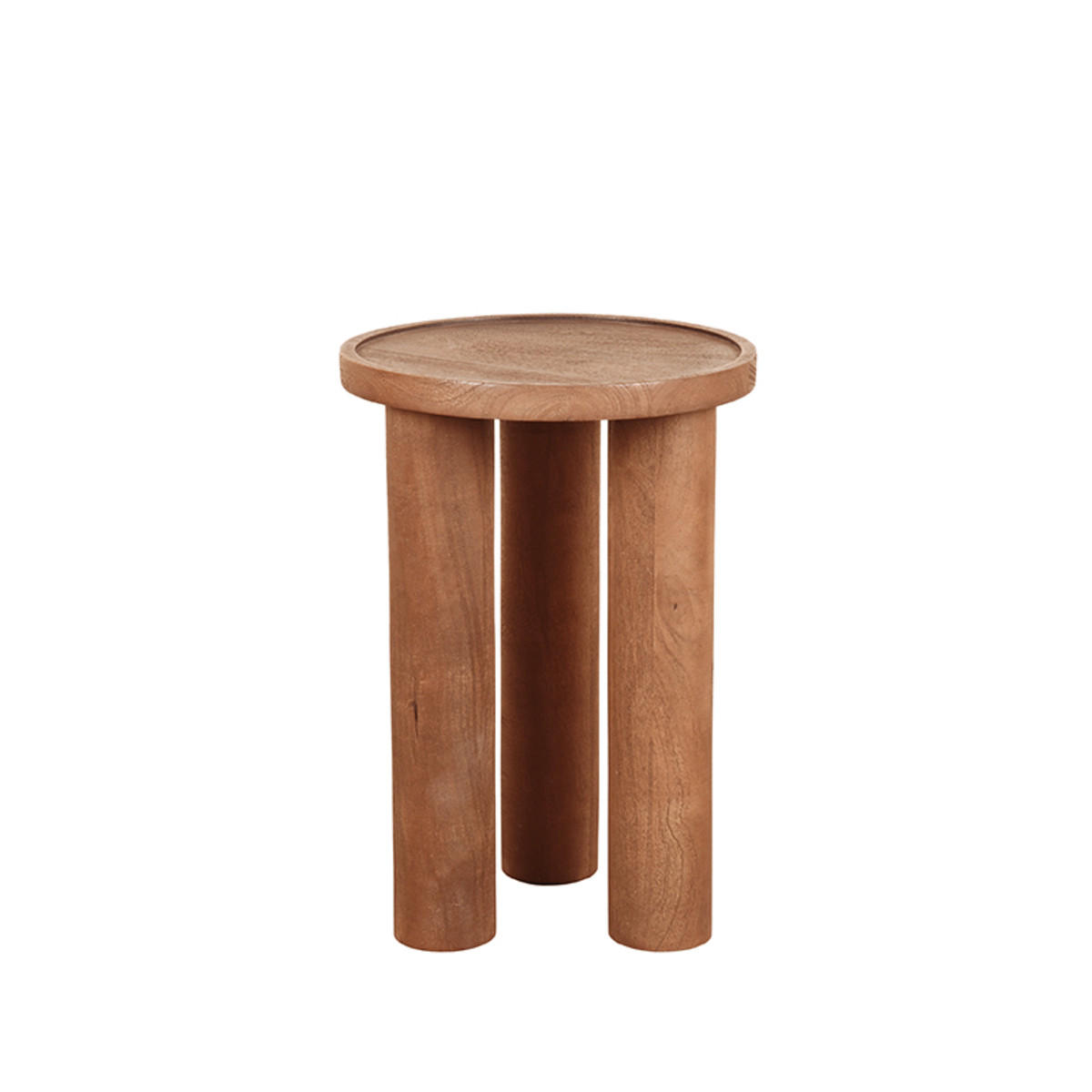 BEISTELLTISCH Elly Braun 42/42/46 cm - Braun, Holz (42/42/46cm) - LABEL51