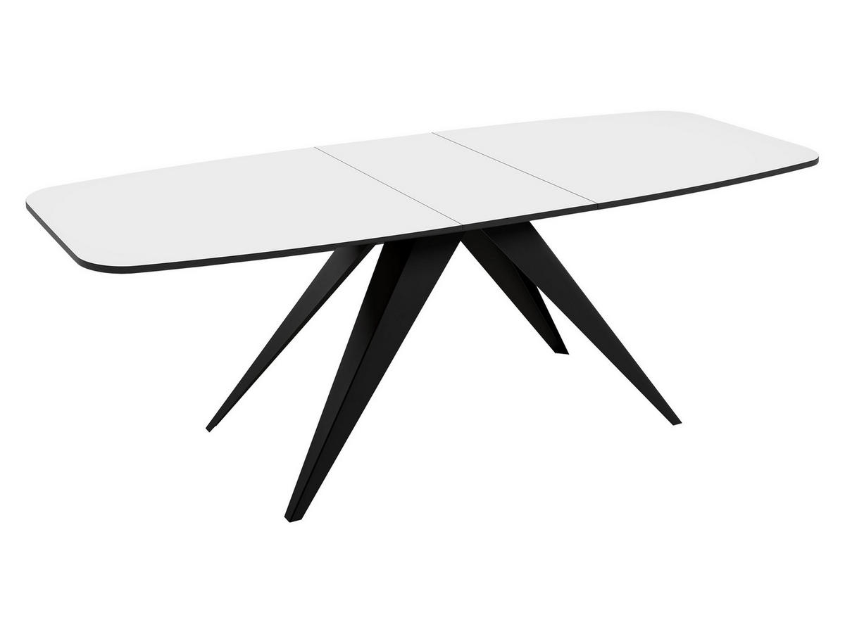TISCH Ferro 160 - Schwarz, Holzwerkstoff/Metall (80/160/76cm) - MIRJAN24