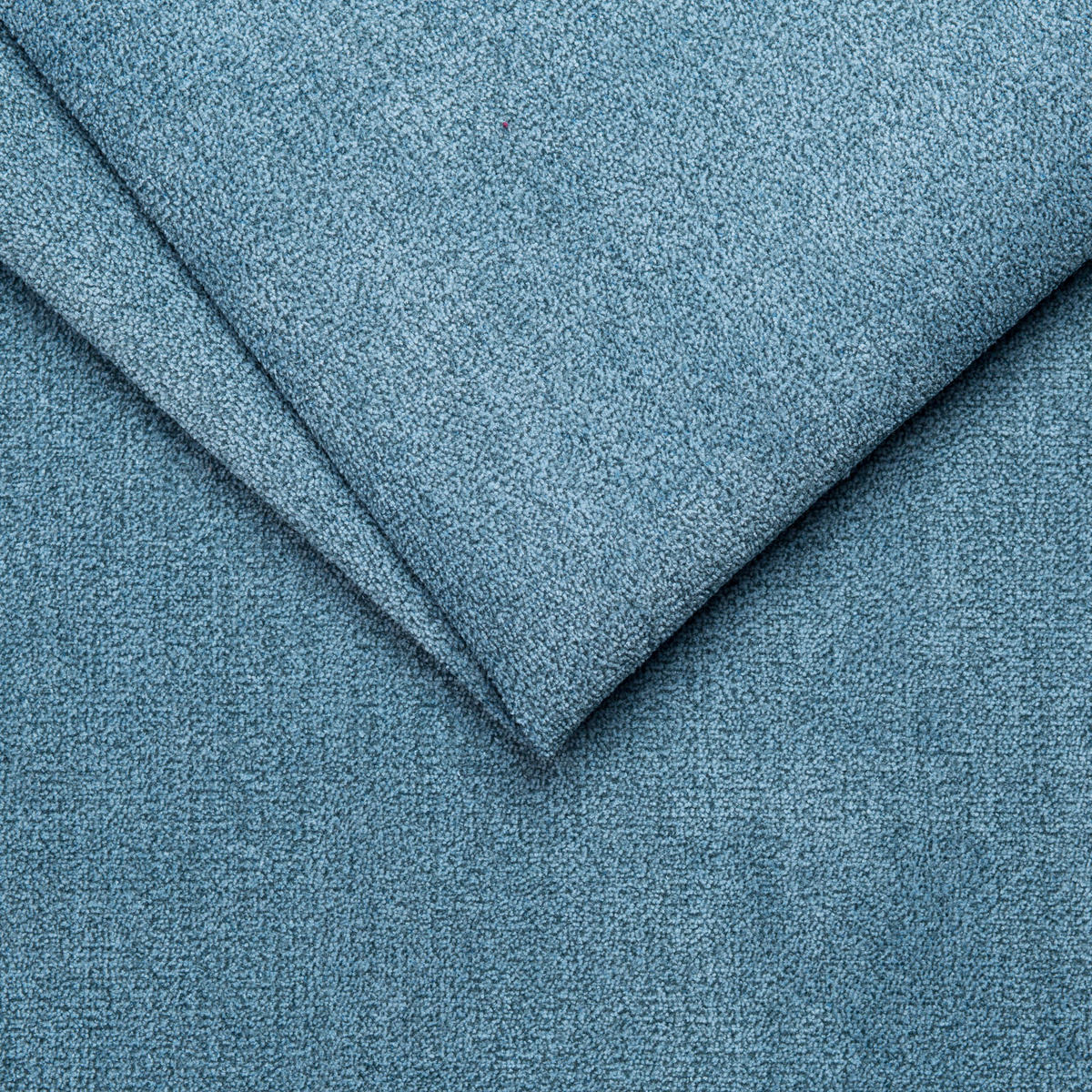 ECKSOFA mit Schlaffunktion, Wellenunterfederung, Ottomane links B250/T190/H84 cm, Liegefl. 179x190 cm, Mikrofaser Blau / 17108 - Blau/Chromfarben, Textil/Metall (250/190cm) - luma-home