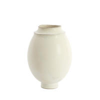 VAZE Lorea Weiß 24.5/24.5/33.5 cm - Weiß, Keramik (33.5cm) - Light & Living