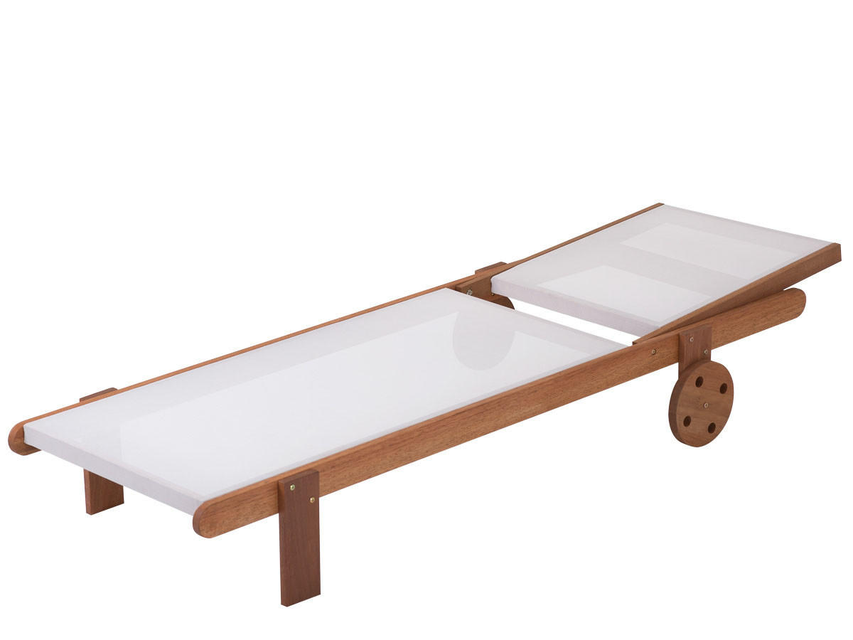 SONNENLIEGE Saïgon 2er-Set Ecru - Ecru, Holz/Textil (193/80/71cm) - Habitat Garten