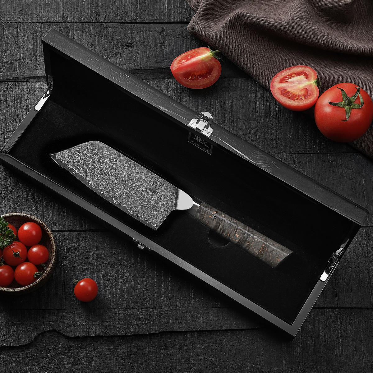 NAKIRIMESSER 17 cm - Ahornfarben, Holz/Metall (30cm) - Zayiko