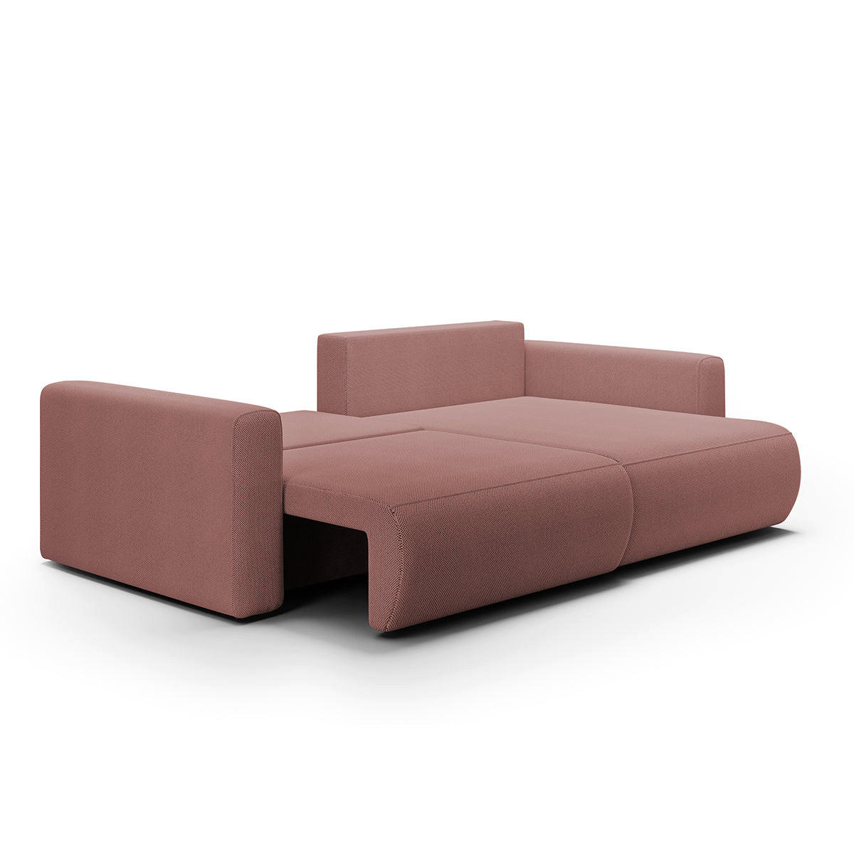 ECKSOFA Evy 3 Sitzplätze Rose - Pink, Holz (240/149cm) - Petits-meubles