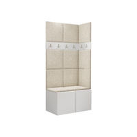 GARDEROBEN-SET Orion I - Creme/Weiß, Holzwerkstoff/Kunststoff (84/186/46cm) - MIRJAN24