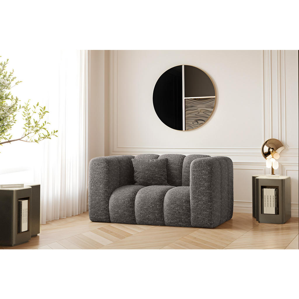 Thumbnail - Kaiser Möbel Sessel, Dunkelgrau, Holz, 137x70x89 cm, Wohnzimmer, Sessel, Polstersessel