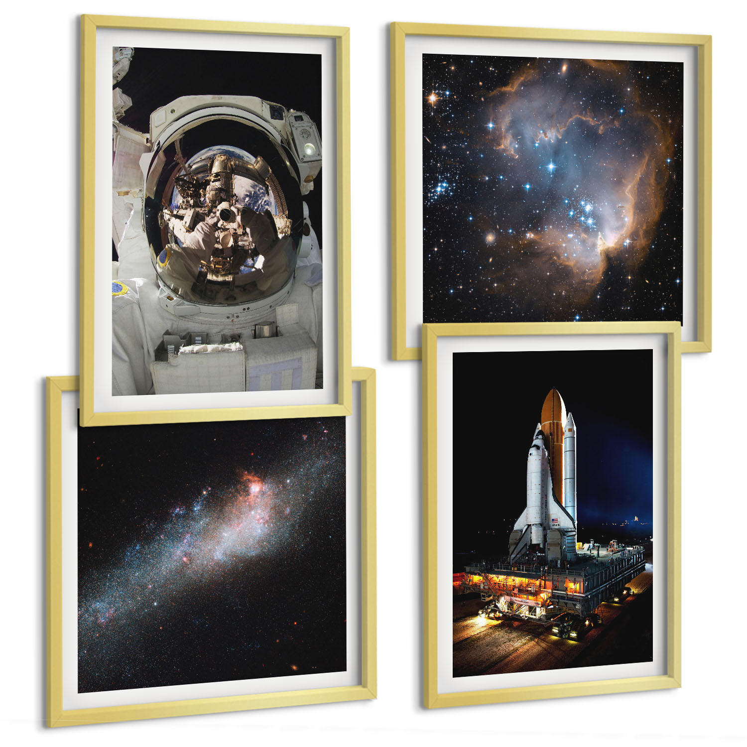 Tulup Bilder Gold 50x50 cm