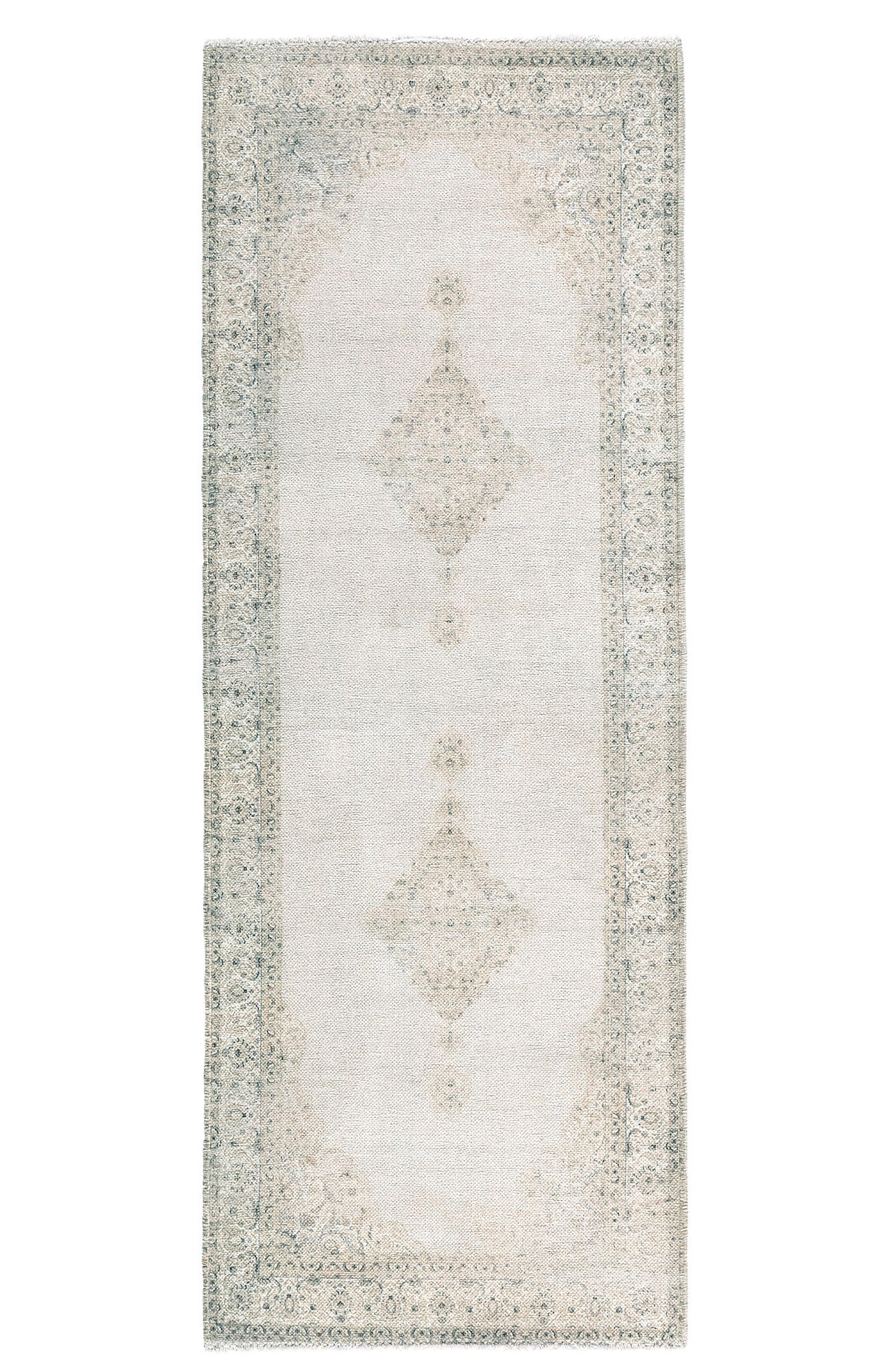 Tesso Living Vintage-Teppich Ecru 80x290 cm