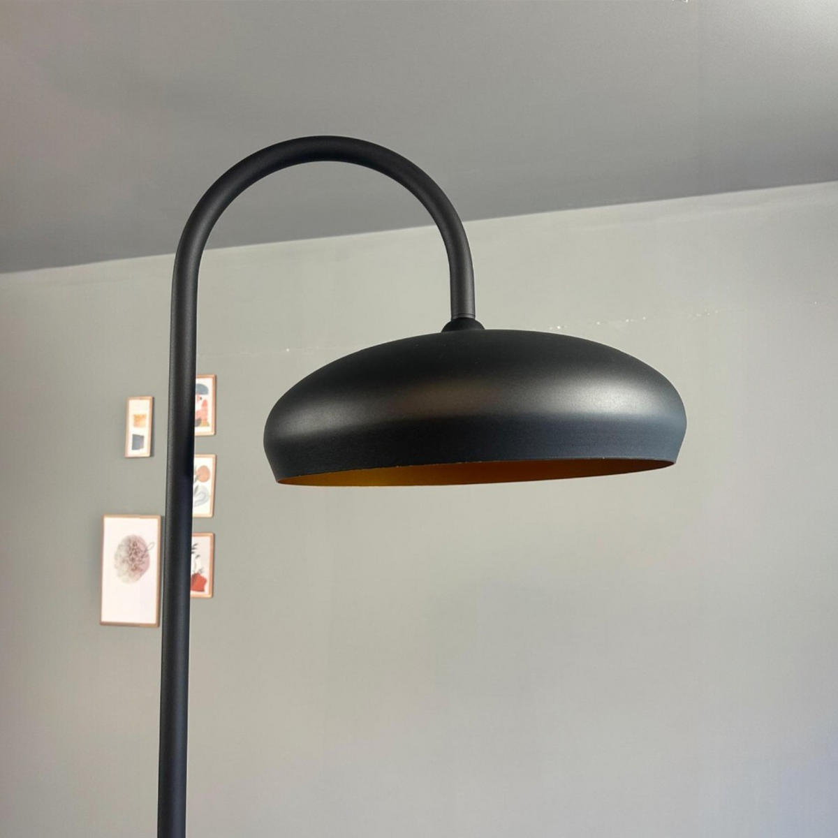 STEHLAMPE Bralo 180 Cm - Schwarz, Metall (37/37/180cm) - Bamyum