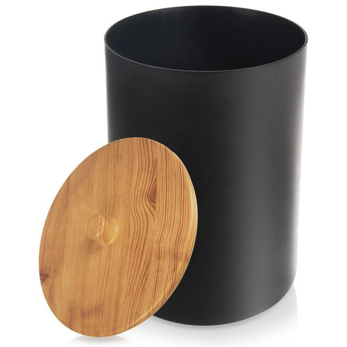 BADEZIMMER-ABFALLEIMER, Kunststoff, schwarz, 7 l - Schwarz, Kunststoff (20/28/20cm) - Orion 