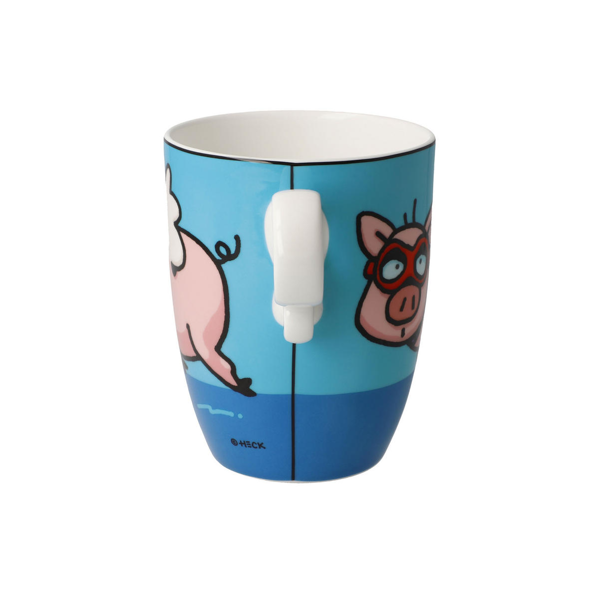 KÜNSTLERTASSE Ed Eck - When Pigs Fly, Fine Bone China, Bunt, 400 ml - Multicolor, Keramik (0.4L) - Goebel
