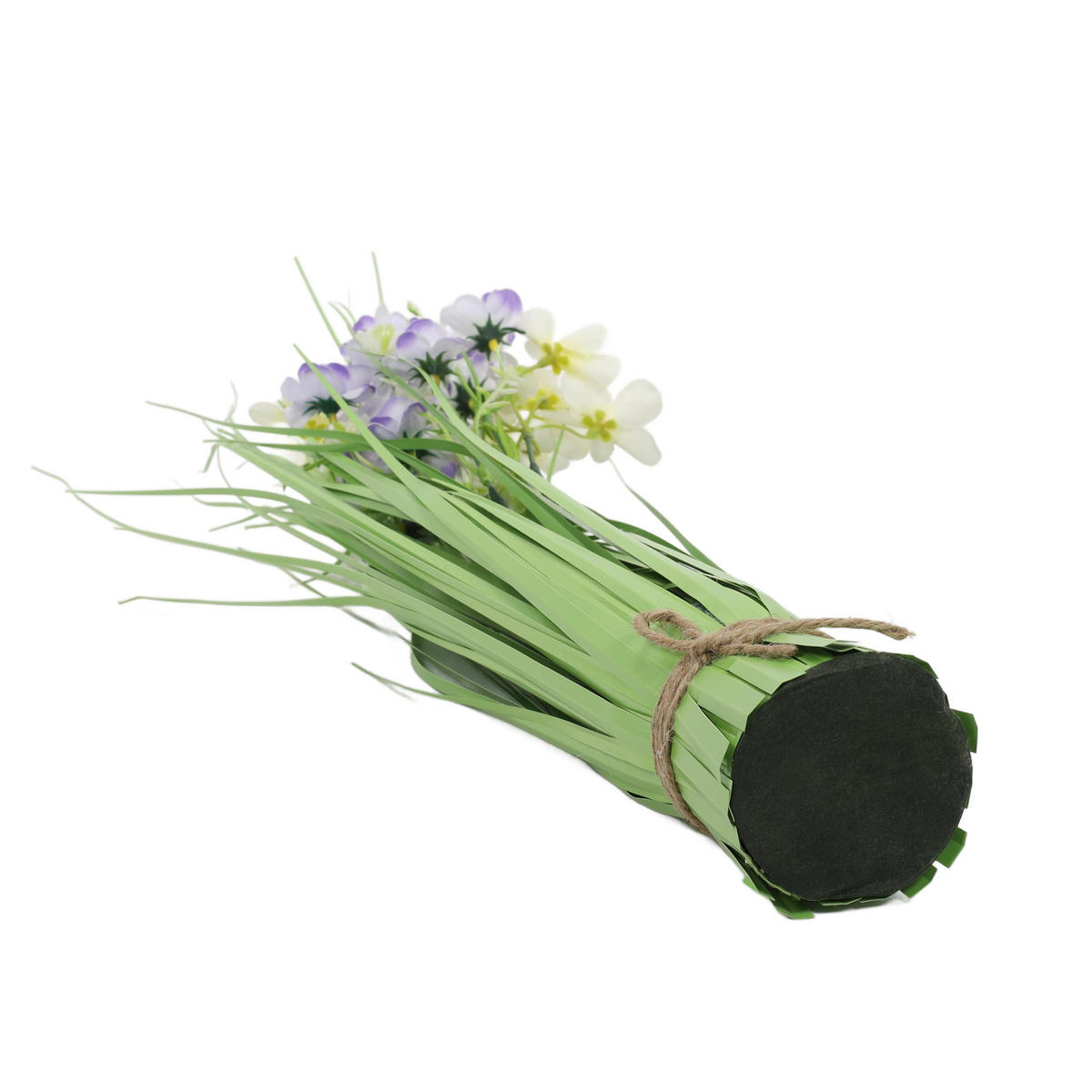 KUNSTPFLANZE mit Gras 7/7/60 cm - Grün, Kunststoff (60cm) - Home Styling Collection
