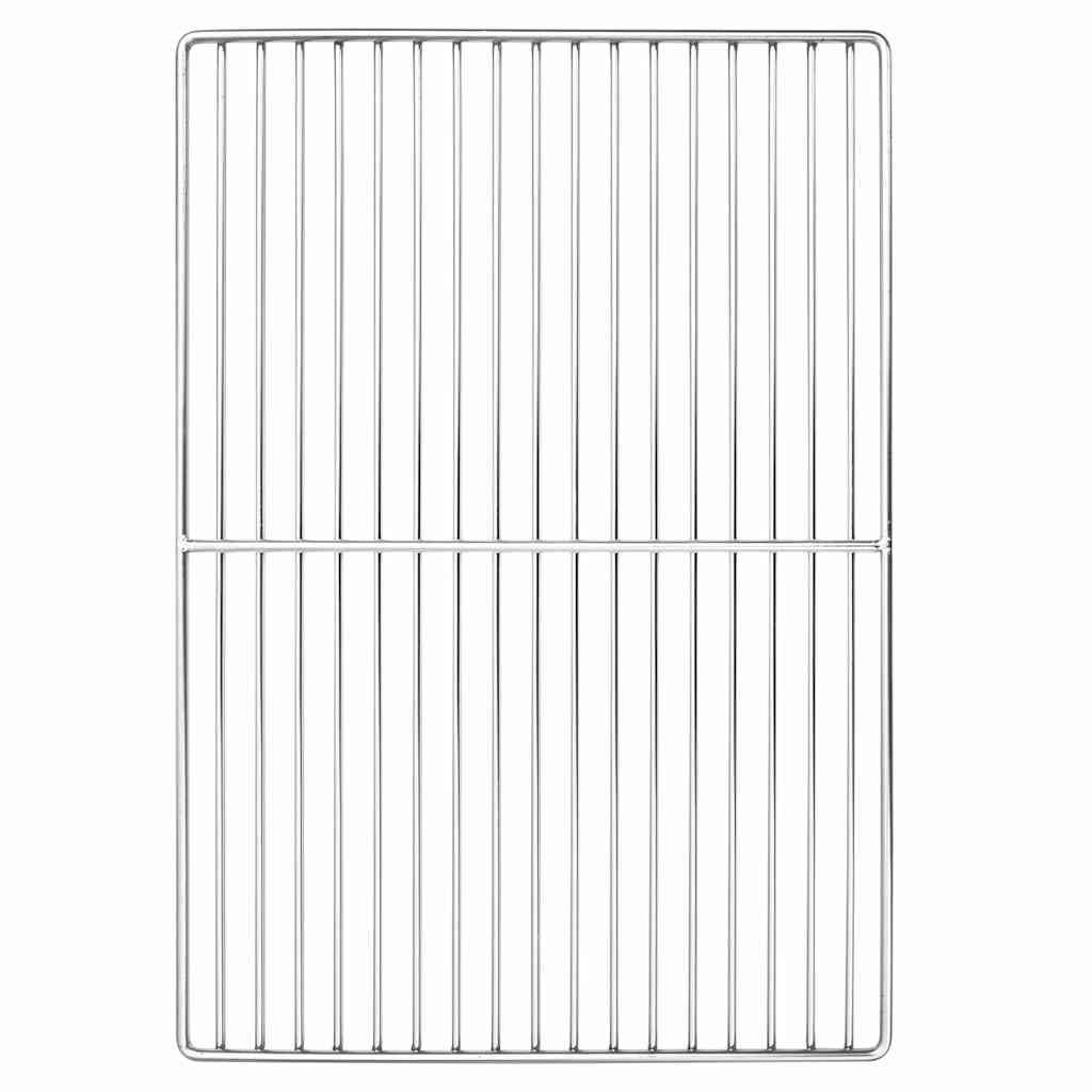 GRILLROST Silber 47/32,5 Cm Edelstahl - Silberfarben, Metall (32.5/47cm) - vidaXL