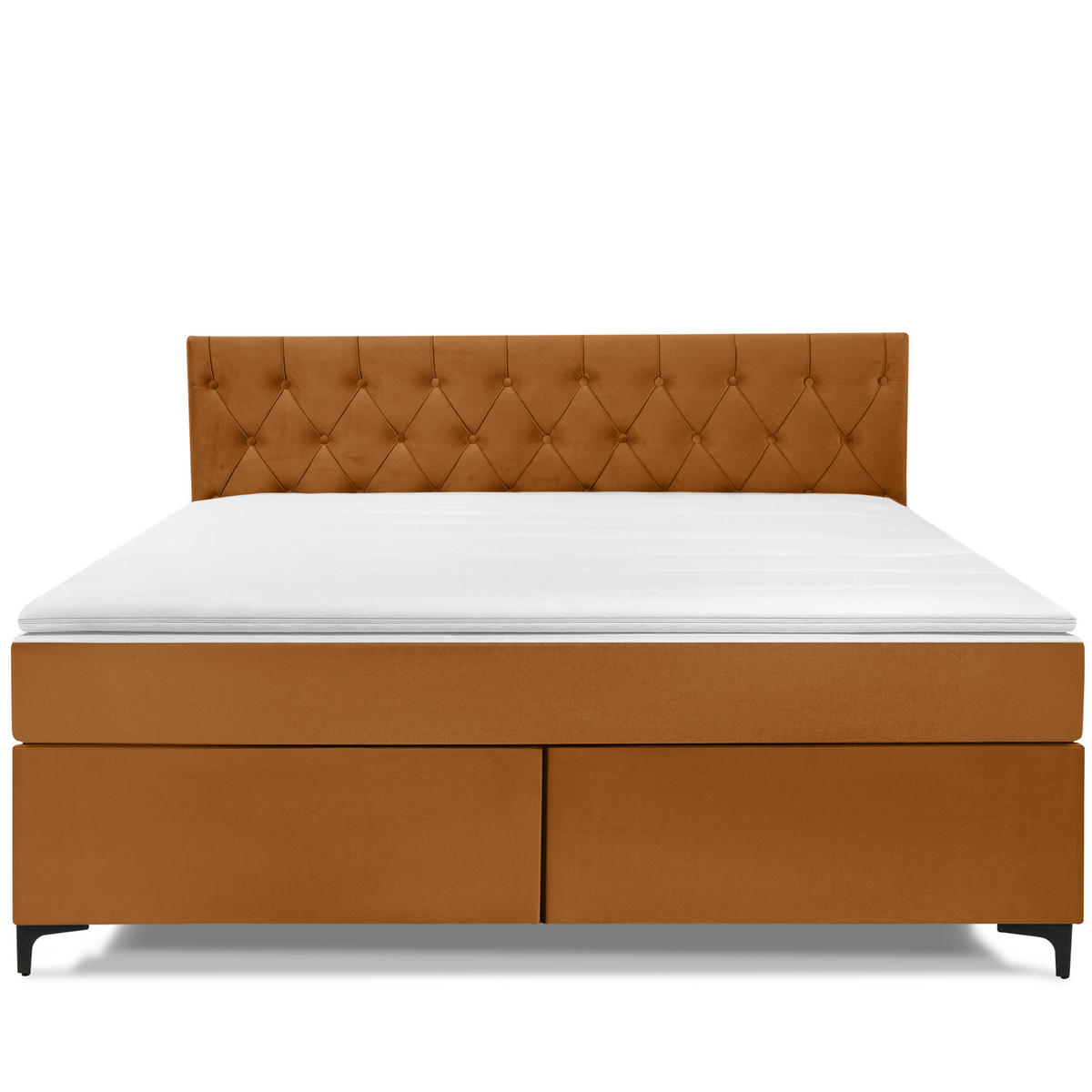 POLSTERBETT ARDEA, Rot - Rot/Schwarz, Holz/Holzwerkstoff (180/200cm) - KONSIMO®