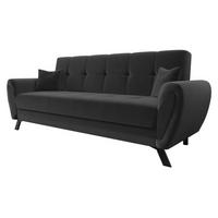 SCHLAFSOFA Kaja - Anthrazit/Schwarz, Holz/Textil (228/93/90cm) - MIRJAN24
