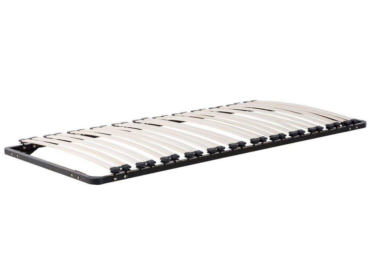 LATTENROST 90x200 cm Schwarz Combourg - Schwarz, Metall (90/9/200cm) - Beliani