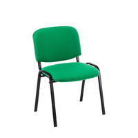 BESUCHERSTUHL Keen mit Stoffbezug, Gestell Schwarz / Bezug Grün - Schwarz/Grün, Textil/Metall (53/83/53cm) - TPFLiving