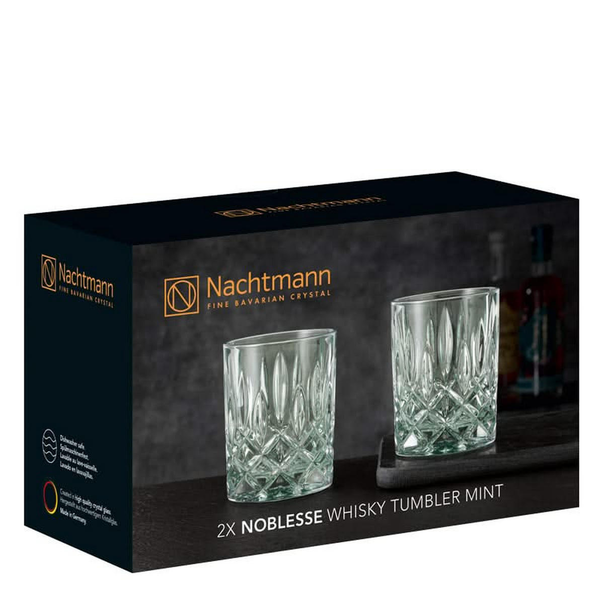 WHISKYBECHER Noblesse Fresh mint 295 ml 2er Set - Mintgrün, Glas (0.295L) - Nachtmann