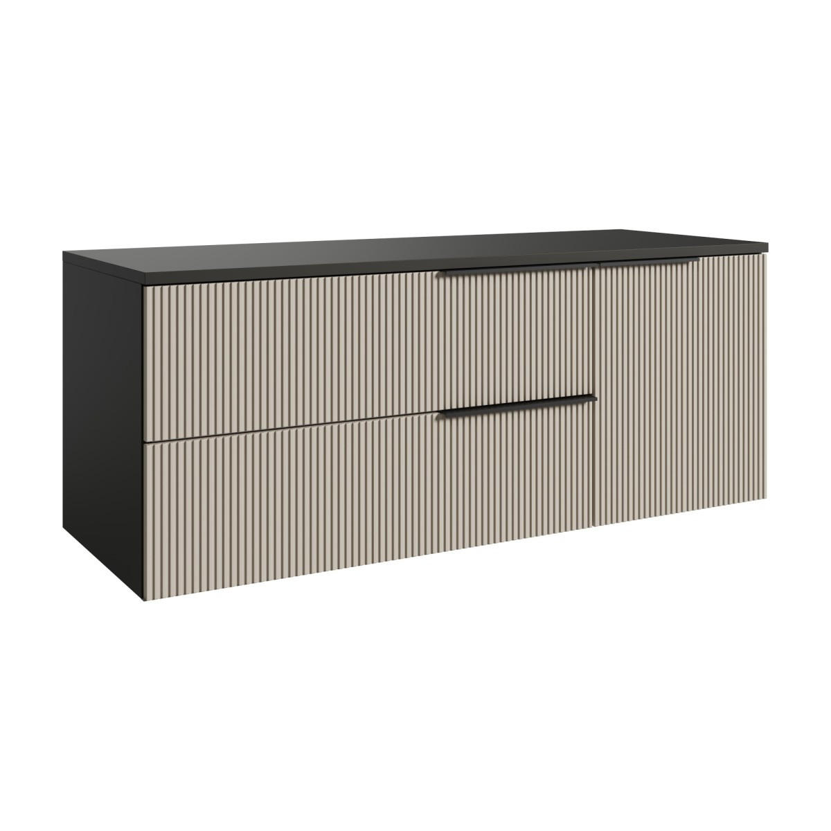 mzm24 Waschbeckenunterschrank Kaschmir 120x48x45 cm