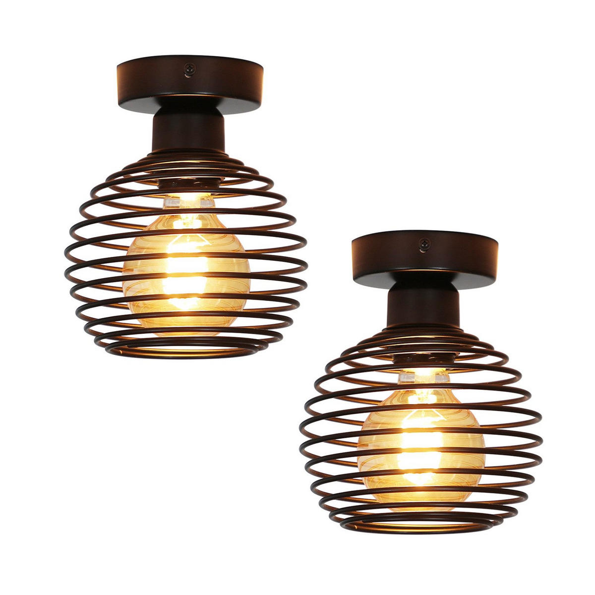 DECKENLEUCHTE Solariel 15/16/16 cm - Schwarz, Metall (15/16/16cm) - ZMH