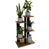 BLUMENSTÄNDER M4 - Nussbaumfarben, Holzwerkstoff (32/82/52cm) - RAUMHIRSCH FURNITURE