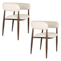 ESSZIMMERSTÜHLE Stanley - 2 er Set - Beige/Braun, Holz (61/78/48.5cm) - Housecraft Living