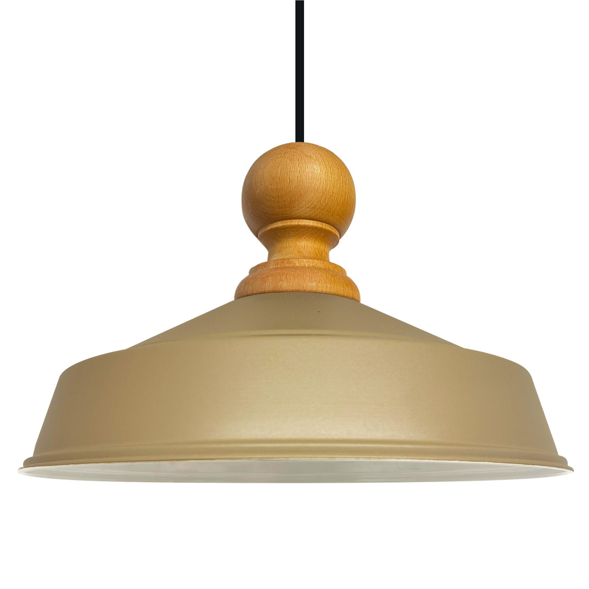 Bamyum Pendelleuchte Beige 40x26x30 cm