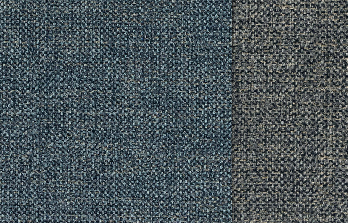 SOFA OTTO 3-Sitzer, marineblau - Blau/Schwarz, Holz/Textil (201/89/98cm) - Courtois Laville