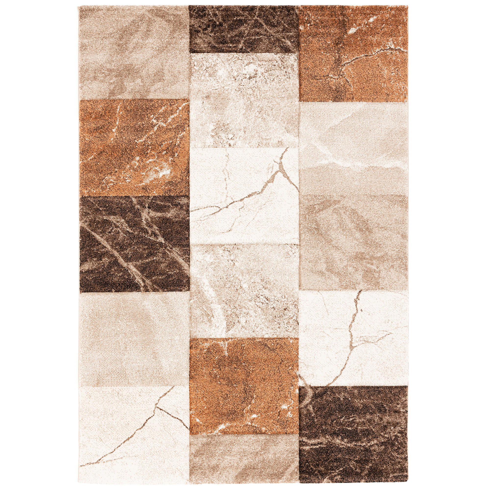 DESIGNER TEPPICH MAUI MARMOR OPTIK - Braun, Textil (160/230cm) - Pergamon